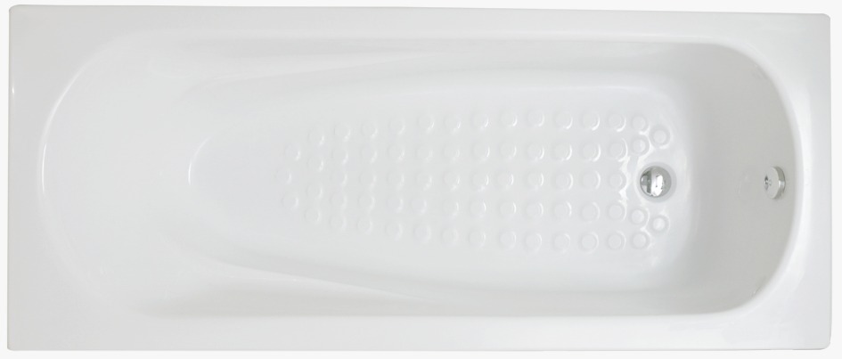 بانيو نيو باريس شاسيه ابيض بالجانب 170سم × 70سم من الطيب