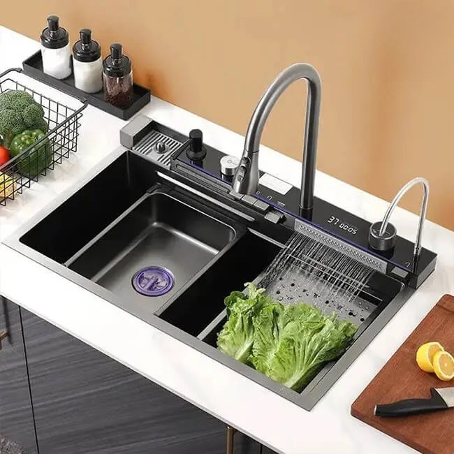  حوض استانلس اسمارت 5 زرار نانو الاصيل تركي اصلي بالمشتملات كامل (طلب مسبق)