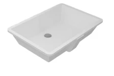 حوض سيريوس تحت الرخامة / تحت سطح أفقى بالفايظ وبدون فتحة للخلاط مقاس 60 × 40 سم اللون أبيض من ساني بيور
