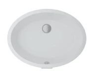 حوض هايدرا تحت الرخامة / تحت سطح أفقى مقاس 50 × 37 سم بالفايظ وبدون فتحة للخلاط اللون أبيض من ساني بيور
